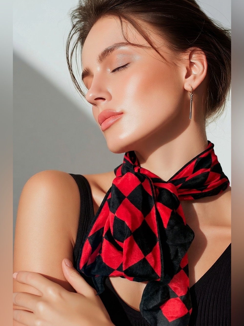 Echo silk scarf